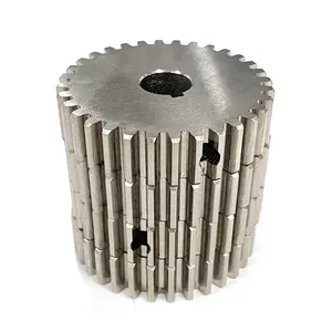 CNC tùy chỉnh Worm Ring nhỏ 8mm Mod 1.5 bevel pinion spur bánh răng thép