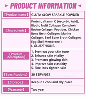 Suplemen Bubuk Kolagen Pencerah Kulit Dewasa Vegan Protein Glutathione Vitamin C E Biotin