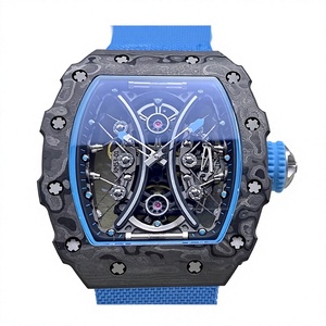 Reloj Mecánico Luminoso de Lujo y Súper Calidad, Resistente al Agua, 44 mm, Movimiento Tourbillon de Fábrica JB, RM53-01, NTPT, Esqueleto de Carbono - Product Image 1