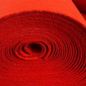 Tapis en polaire rouge personnalisé, tissé en polyester pour un usage domestique, pour la scène de mariage, l'ouverture d'un magasin, l'événement de bienvenue - Product Image 2