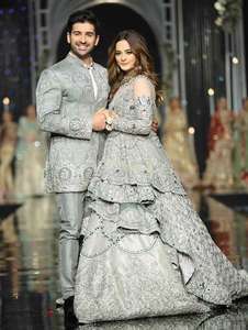 Designer indien pakistanais marié et robe de mariée perles de verre cristal embelli tenue de mariage élégante 2025 - Product Image 2