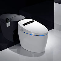 WC intelligent monobloc mural électrique à double chasse dissimulée, design moderne et élégant, avec cuvette automatique