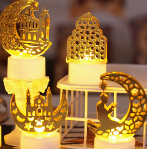 شمعة رمضان مصباح صغير نجم قمر LED مصباح إضاءة مثالية هدية عيد مبارك لمنزل المسلمين والحفلات والطاولات - Product Image 4