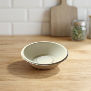 Bol en bagasse de canne à sucre naturelle de 500 ml, jetable, compostable, biodégradable, pour soupes, salades et autres plats. - Product Image 1