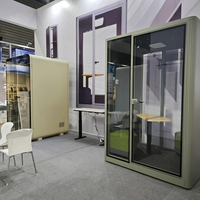 UNIBOOTH - Cabine de bureau insonorisée 30 dB, ignifuge ISO 23351, à montage rapide, pour espace de coworking et studio - Exportation mondiale