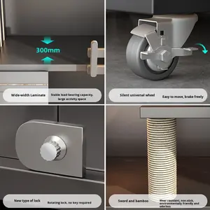 Fabriek Directe Verkoop Populaire Praktische Massief Hout Licht Luxe Ademend Waterdichte Kattenvillakast Kooi - Product Image 3