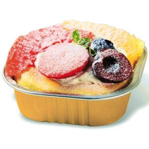 Smoothwall Frozen Barbecue Takeaway Contenedor <span class=keywords><strong>de</strong></span> comida Uso para fiestas 200ml Papel <span class=keywords><strong>de</strong></span> aluminio Cake Mini Pan Sartenes con tapas - Product Image 6