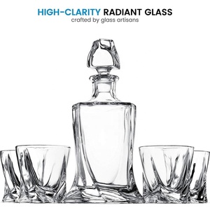 Verre à whisky torsadé <span class=keywords><strong>de</strong></span> haute qualité, verres en cristal liquide, carafe, verre à <span class=keywords><strong>vin</strong></span>, verre à whisky transparent, bouteille - Product Image 3