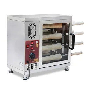XEOLEO Commercial Electric Hungarian Chimney Cake 3.2 kw Oven Chimney Cake Bread Baking Machine For Floor Stand Snack Food Shop