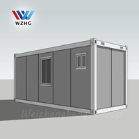 Cabine préfabriquée en acier flottante sur fondation, 25 m2, maisons portables, petite maison mobile, maison mobile unique
