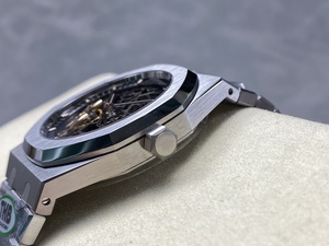 Reloj Mecánico de Buceo de Lujo, Super Calidad, Resistente al Agua, 41mm, Fábrica THB, Movimiento 3132, 15407, Audemars Skeleton - Product Image 4