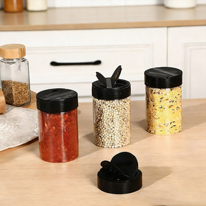 Bocaux à épices empilables anti-fuite et écologiques de 8 oz, en plastique PET résistant à l'humidité, pour l'organisation du garde-manger – Vente chaude - Product Image 3