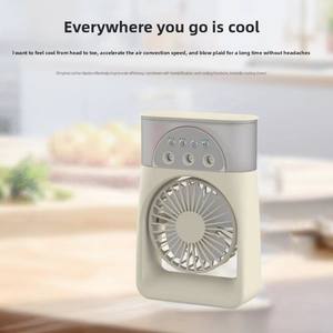 Nouveau humidificateur de bureau portable, ventilateur de refroidissement par pulvérisation, ventilateur de <span class=keywords><strong>climatisation</strong></span> rechargeable par USB, souffleur d'air, ventilateur de refroidissement avec lumière - Product Image 2