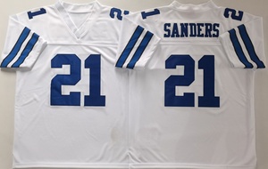 Maillots rétro des Dallas pour hommes # 88 Michael Irvin # 4 Dak Prescott # 22 maillots d'Emmitt Smith et autres maillots brodés - Product Image 6