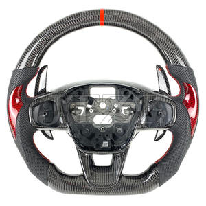 Pour <span class=keywords><strong>Ford</strong></span> <span class=keywords><strong>Focus</strong></span> MK4 volant en Fiber de carbone ST <span class=keywords><strong>RS</strong></span> 2015 2016 2017 2018 2019 volant avec palettes de changement de vitesse accessoires de voiture - Product Image 1