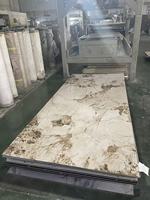 Panneaux PVC Effet Marbre Haute Brillance Anti-UV, Revêtement Mural Étanche en PVC, Lames PVC Effet Carbone pour Décoration et Construction de Villas