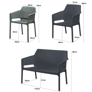 Sedie in Plastica PP <span class=keywords><strong>Modena</strong></span> per Esterni, Impilabili, per Ristoranti e Tavoli da Pranzo all'Aperto - Product Image 6