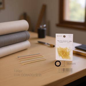 Broche Ilan para Accesorio de 30mm Dorado 120 piezas - Product Image 2