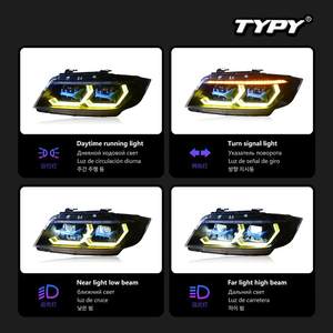 TYPY Car Styling pour <span class=keywords><strong>BMW</strong></span> <span class=keywords><strong>E90</strong></span> Phare 2005-2012 Phares 320i 325i 318i DRL Clignotant High Beam <span class=keywords><strong>LED</strong></span> <span class=keywords><strong>Angel</strong></span> Eye - Product Image 4