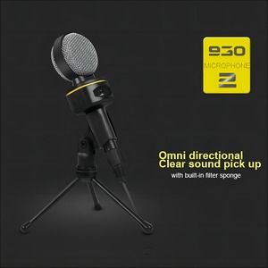 Microphone de bureau pour blogueur/ensemble de microphones d'ordinateur pour chanter <span class=keywords><strong>Micro</strong></span> à condensateur filaire 3.5mm pour podcast/enregistrement/<span class=keywords><strong>streaming</strong></span> - Product Image 2