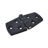 Charnière marine en plastique noir ISURE MARINE, petite charnière amortissante, accessoires marins pour bateaux, yachts, camping-cars