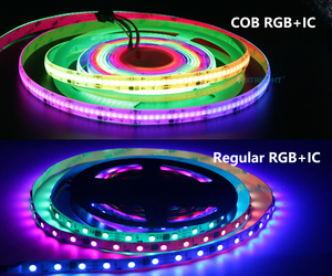Ktrlight 드림 컬러 <span class=keywords><strong>LED</strong></span> 스트립 WS2811 RGB 체이스 픽셀 12v/24v 주소 지정 가능한 픽셀 COB 디지털 576LED 720LED 음성 제어 모드 - Product Image 4
