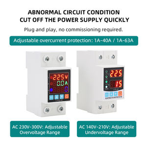 Oferta Especial: Regulador de Voltaje Automático Digital de 40A 220V, Monofásico, 6kVA, con Pantalla Digital, Protector de Sobrevoltaje/Bajo Voltaje, para Riel DIN - Product Image 3