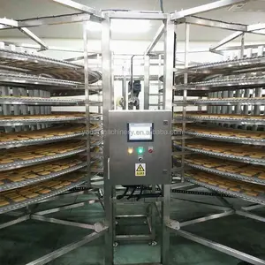 Machine de congélation en spirale/Tunnel de refroidissement pour convoyeur à biscuits/Système de convoyeur de refroidissement Baead