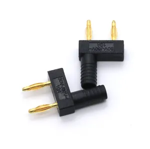 Wholesale Price Double 2MM Banana Plug Copper Golden-plated Screw Type Audio Speaker Connector For Sale