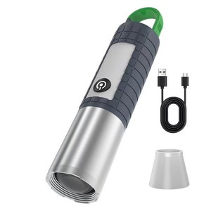 Linterna LED Variable al por Mayor, Potente Linterna Táctica Recargable para Exteriores, Linterna de Carpa, Linterna de Búsqueda, Fuente de Alimentación - Product Image 1