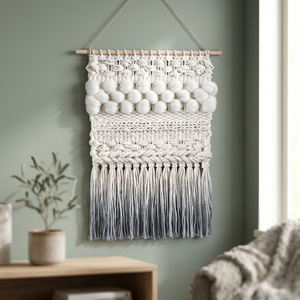 DJENA Ergonomic Design Macrame Wall Hanging Feel Good Home Decor for Living Room and Bedroom Thread - Product Image 4