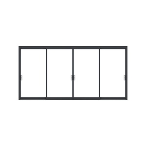 Puerta Corredera de Aluminio con Rotura de Puente Térmico de Bajo Consumo Energético, Puerta de Patio con Doble Acristalamiento Low-E para Proyectos de Viviendas en Climas Fríos - Product Image 2