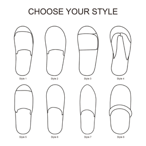 Zapatillas <span class=keywords><strong>de</strong></span> cinco estrellas personalizadas para hoteles y salas <span class=keywords><strong>de</strong></span> spa <span class=keywords><strong>Zapatos</strong></span> <span class=keywords><strong>de</strong></span> algodón desechables biodegradables Reciclables suaves y portátiles - Product Image 6