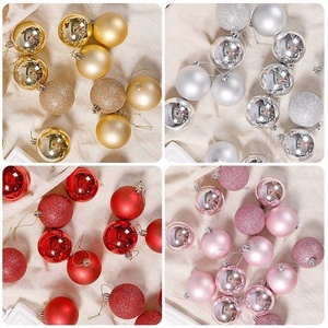 Vente en gros <span class=keywords><strong>de</strong></span> boules <span class=keywords><strong>de</strong></span> décoration <span class=keywords><strong>de</strong></span> Noël Set 4/5/6/8/10 cm <span class=keywords><strong>Boule</strong></span> <span class=keywords><strong>de</strong></span> Noël en plastique Taille et couleur personnalisées pour les décorations d'arbre - Product Image 3