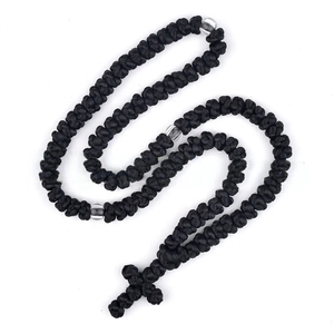 Phổ Biến Trong Nga Hy Lạp <span class=keywords><strong>Handmade</strong></span> Phước 100 Knots Chính Thống Cầu Nguyện Dây Komboskini Nga Hy Lạp Mân Côi Gỗ Hạt Vòng Cổ - Product Image 1
