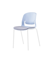Chaise ergonomique en maille moderne de haute qualité, certifiée BIFMA, avec siège en PP et accoudoirs en plastique, idéale pour les cafés et les tables de salle à manger