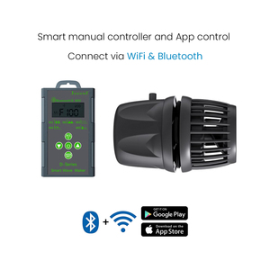 <span class=keywords><strong>Pompe</strong></span> Bluetooth Wifi Wave Maker avec moteur <span class=keywords><strong>externe</strong></span> pour <span class=keywords><strong>aquarium</strong></span> sans fil, support stable à double aspiration et conception facile à nettoyer - Product Image 4