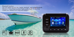 Gauge-hole Digital Media 303A Marine <b>Stereo</b> Audio Radio <b>System</b> With 5" TFT Touch Screen - Product Image 6