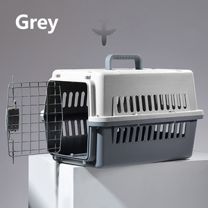 <span class=keywords><strong>Transportín</strong></span> de Plástico para Mascotas Aprobado por Aerolíneas con Cierre de Correa, Jaula Portátil para Perros y Gatos para Viajes en <span class=keywords><strong>Avión</strong></span> - Product Image 1