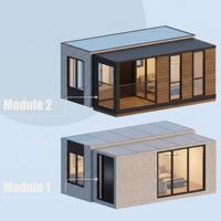 Casa Prefabricada Ecológica, Estructura de Acero Ligero, Casa Modular con Cocina y Baño para Hotel, Jardín, Casa Adosada, Apartamento Pequeño
