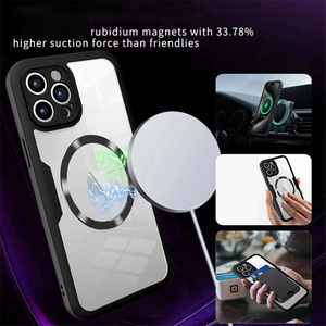 360 magnetica con copertura totale posteriore posteriore trasparente per <span class=keywords><strong>iPhone</strong></span> 17 Air 17 16 15 <span class=keywords><strong>11</strong></span> 12 13 14 <span class=keywords><strong>Pro</strong></span> <span class=keywords><strong>Pro</strong></span> Plus TPU + PC <span class=keywords><strong>Cover</strong></span> antiurto - Product Image 3