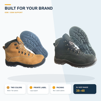 Bottes de sécurité en cuir nubuck CE S1P SR avec embout en acier, anti-perforation, antistatiques, semelle extérieure en PU TPU, testées pour les substances restreintes