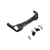 Para BMW X6 G06 Upgrade LD Style Difusor trasero de fibra de carbono forjado Parachoques trasero Kit de cuerpo de tubo de escape