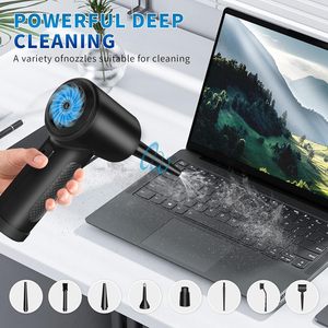 Plumero de aire eléctrico recargable portátil inalámbrico, herramienta de limpieza de plástico para teclado de ordenador, equipo electrónico de coche, otro - Product Image 4