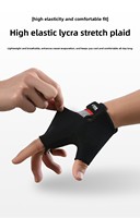 Gants de sport personnalisés avec logo, demi-doigts, pour musculation, rembourrés, antidérapants, respirants, absorbant les chocs, pour cyclisme et entraînement, OEM