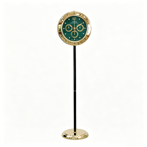 Reloj de Cuarzo de Lujo con Marco Dorado, Esfera Verde Esmeralda, Silencioso, Decorativo, Estilo <span class=keywords><strong>Abuelo</strong></span>, Vintage, Antiguo, para Sala de Estar - Product Image 1