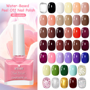 <span class=keywords><strong>Mtssii</strong></span> เล็บกลิตเตอร์สีชมพูสีแดงแบบไม่ต้องใช้โคมไฟ15มล. สำหรับทำเล็บสีทาเล็บเคลือบเงาด้วยน้ำที่มีสีสันลอกออกได้ - Product Image 1