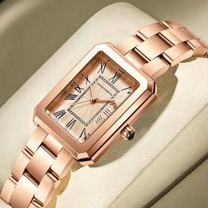 <strong>Rectangular</strong> Japanese Movement Fashionable and Casual Quartz Watch for Women - Product Image 5