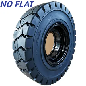 9.00-20 10.00-20 11.00-20 12.00-20 14.00-24 Rubber Solid Tire For Forklift Heavy Trucks Port Container Trailers