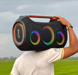 ZEALOT ZE51 Altavoz Inalámbrico Portátil para Exteriores de 250W de Alta Potencia, Bocina para Fiestas con 4 Subwoofers, Compatible con USB/TF/AUX, Luz RGB - Product Image 1